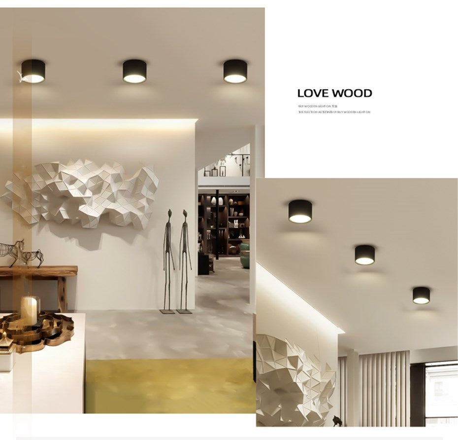 Led Surface Mounted Ceiling Downlight Dimmable Led Ceiling Light 5W 12W 15W Dimmable Spot Led Indoor Lighting For Living Room