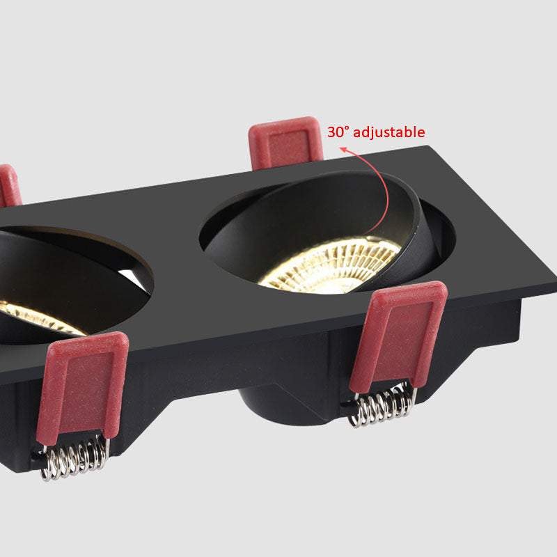 QIUBOSS Dimmable LED Embedded Downlights Bedroom 220V Led Spotlights COB Ceiling Lamps 7W 15W Recessed Light for Indoor Lighting