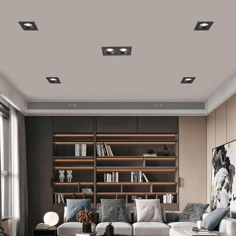 QIUBOSS Dimmable LED Embedded Downlights Bedroom 220V Led Spotlights COB Ceiling Lamps 7W 15W Recessed Light for Indoor Lighting