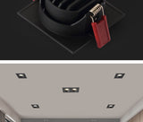 QIUBOSS Dimmable LED Embedded Downlights Bedroom 220V Led Spotlights COB Ceiling Lamps 7W 15W Recessed Light for Indoor Lighting