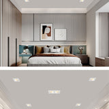 QIUBOSS Dimmable LED Embedded Downlights Bedroom 220V Led Spotlights COB Ceiling Lamps 7W 15W Recessed Light for Indoor Lighting