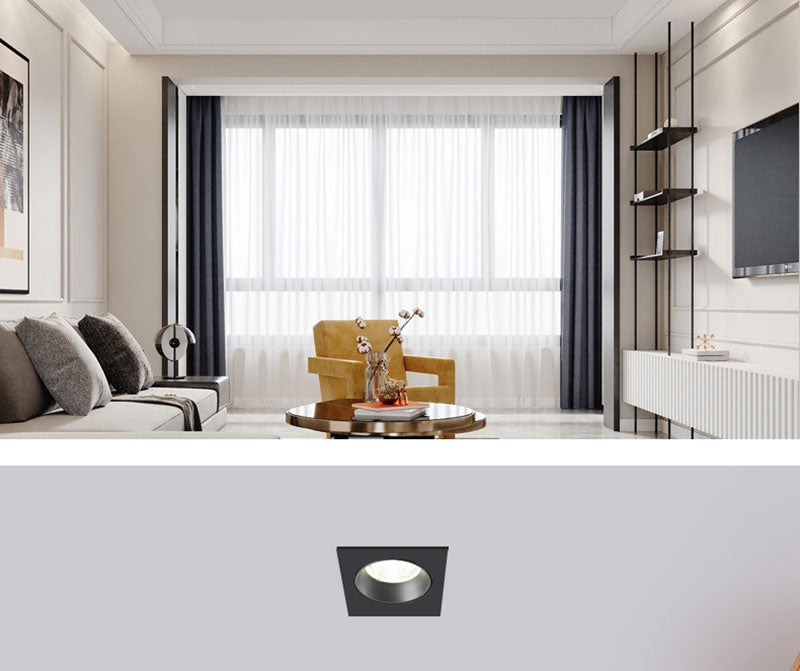 QIUBOSS Dimmable LED Embedded Downlights Bedroom 220V Led Spotlights COB Ceiling Lamps 7W 15W Recessed Light for Indoor Lighting