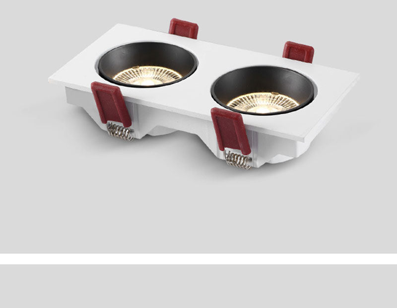 QIUBOSS Dimmable LED Embedded Downlights Bedroom 220V Led Spotlights COB Ceiling Lamps 7W 15W Recessed Light for Indoor Lighting