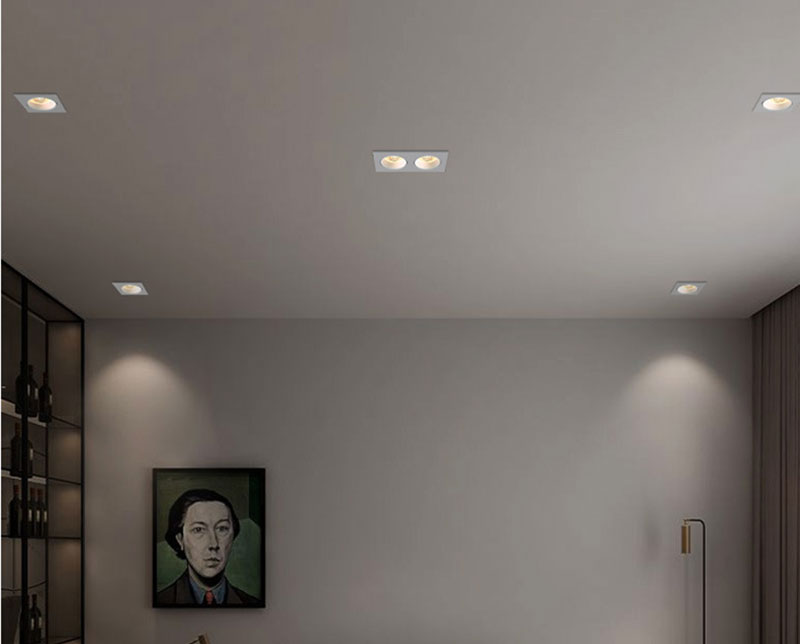 QIUBOSS Dimmable LED Embedded Downlights Bedroom 220V Led Spotlights COB Ceiling Lamps 7W 15W Recessed Light for Indoor Lighting