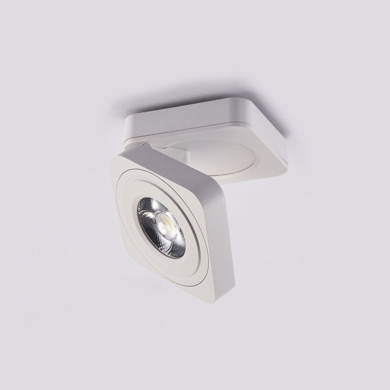 Angle Adjustable Folding Square Surface Mounted Downlight Ceiling Lamp 7W 10W 12W LED COB Spot Light AC220V 230V Ceiling Light