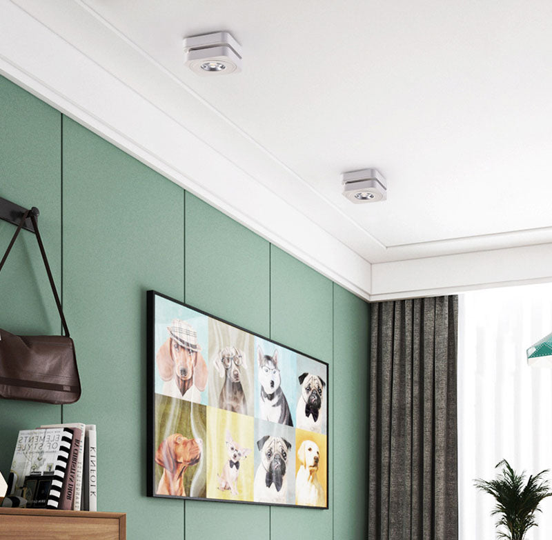 Angle Adjustable Folding Square Surface Mounted Downlight Ceiling Lamp 7W 10W 12W LED COB Spot Light AC220V 230V Ceiling Light