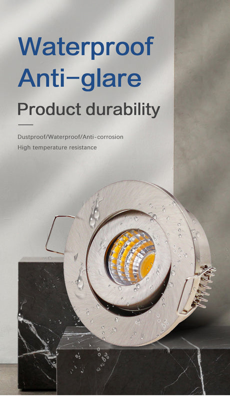Recessed Waterproof Downlights IP65 COB Adjustable Mini Spot light for LED Chip Dimmable Bathroom Outdoor Home Lighting