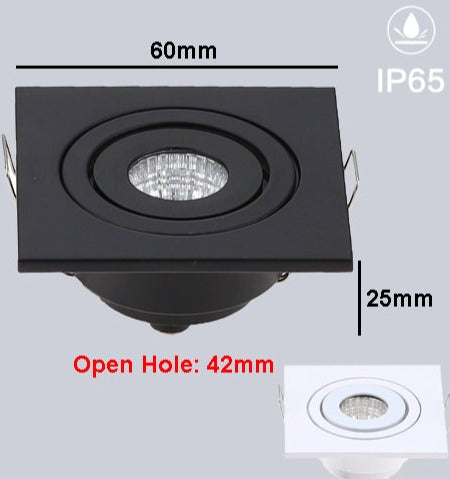 Recessed Waterproof Downlights IP65 COB Adjustable Mini Spot light for LED Chip Dimmable Bathroom Outdoor Home Lighting