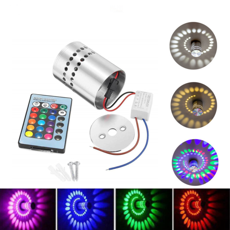 Led Downlight 3W Colorful Ceiling Lamp Surface Mounted Led Spot Lamp Corridor KTV Bar Party Hotel