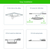 Dimmable LED Panel Light 3W 6W 9W 12W 15W 25W Recessed Ceiling LED Downlight Indoor Spot Light AC110V 220V Driver Included