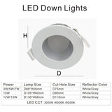 LED downlight recessed led ceiling down lights 3W 5W 7W 10W 12W Hotel lamp COB led spot light for living room AC 85-265V