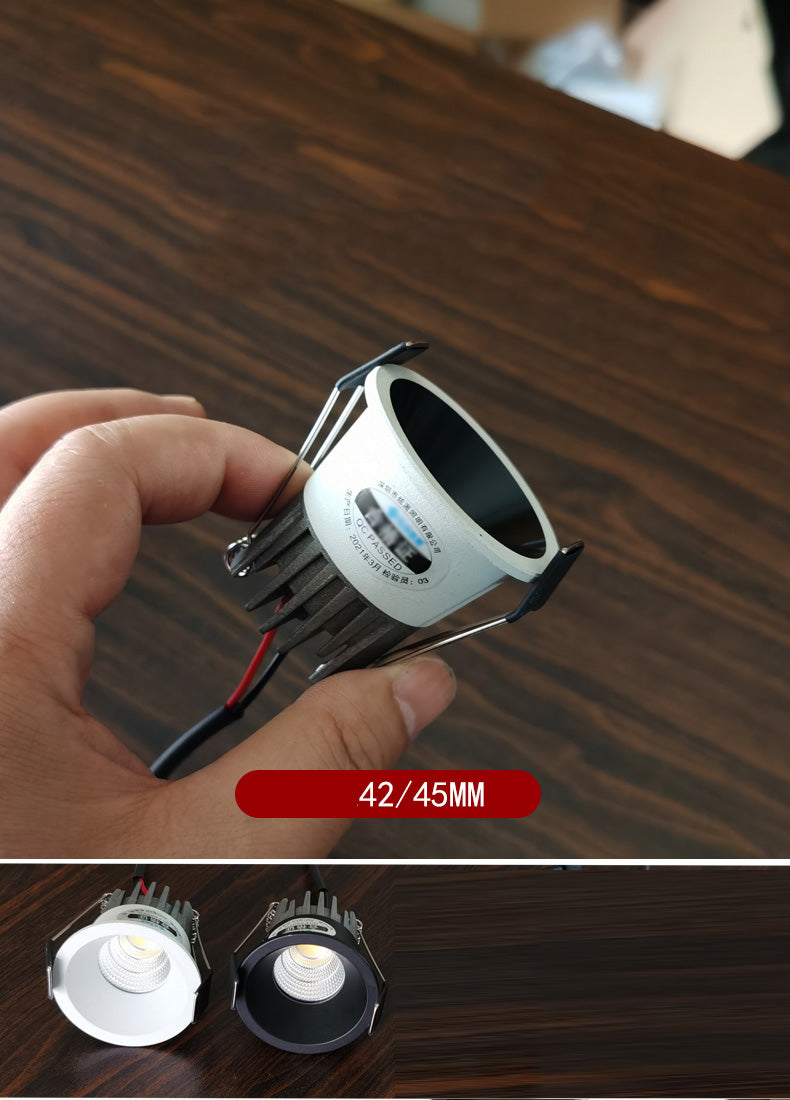 Anti-Corrosion Dimmable LED Downlight 3W 5W Anti-Glare Ceiling Lamp Recessed Spot Lighting Bedroom Kitchen COB