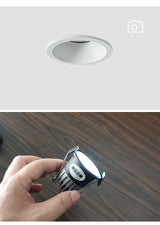 Anti-Corrosion Dimmable LED Downlight 3W 5W Anti-Glare Ceiling Lamp Recessed Spot Lighting Bedroom Kitchen COB