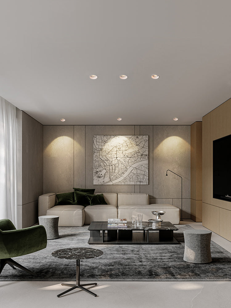 BRGT LED Spot Lights Recessed Downlight Aluminum Ceiling 5W 7W 12W 20W Cut Size 75mm Focus Lamp 110V 220V For Kitchen Home Indoor Lighting