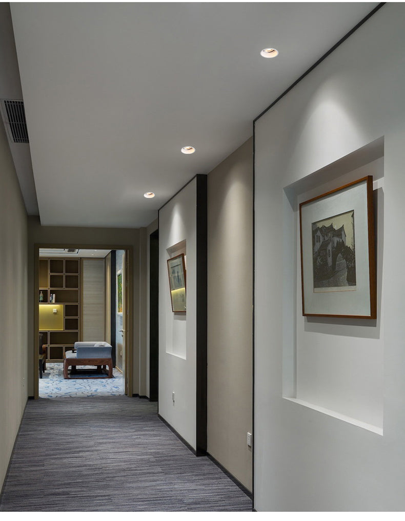 BRGT LED Spot Lights Recessed Downlight Aluminum Ceiling 5W 7W 12W 20W Cut Size 75mm Focus Lamp 110V 220V For Kitchen Home Indoor Lighting