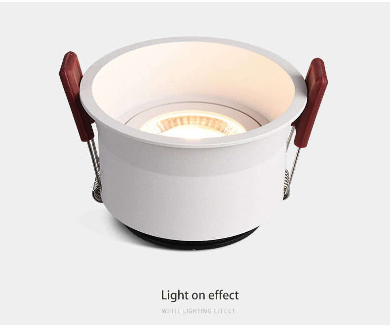 BRGT LED Spot Lights Recessed Downlight Aluminum Ceiling 5W 7W 12W 20W Cut Size 75mm Focus Lamp 110V 220V For Kitchen Home Indoor Lighting