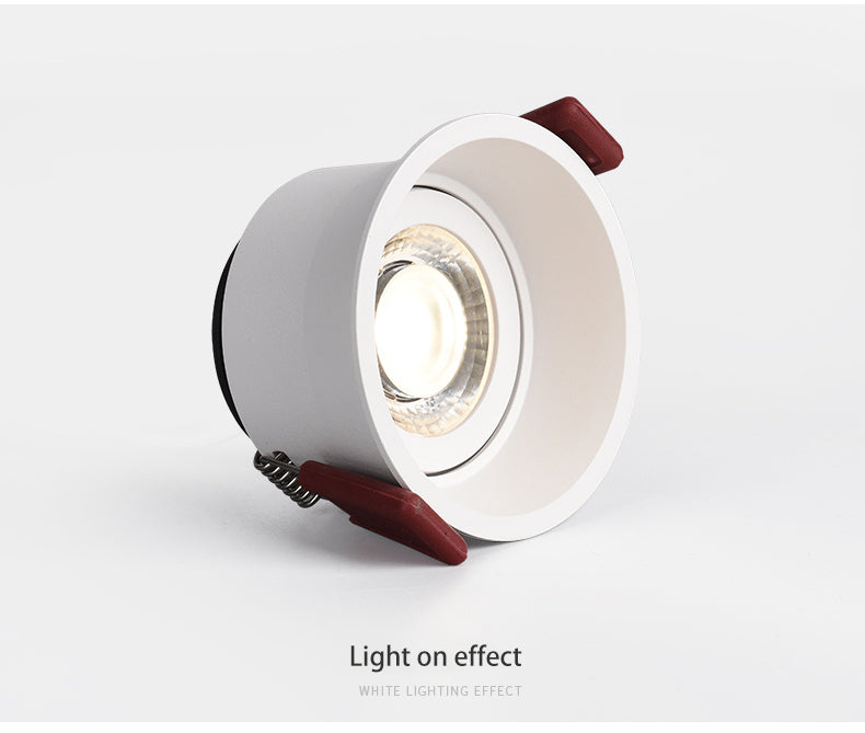 BRGT LED Spot Lights Recessed Downlight Aluminum Ceiling 5W 7W 12W 20W Cut Size 75mm Focus Lamp 110V 220V For Kitchen Home Indoor Lighting