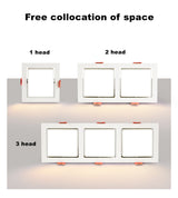 LED Ceiling Downlight Angle Adjust 60 degree Recessed Led Downlight 7W 14W Ceiling Spot Light Fixture 3000K--6000K 220V