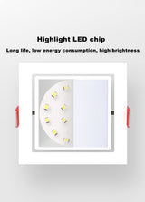 LED Ceiling Downlight Angle Adjust 60 degree Recessed Led Downlight 7W 14W Ceiling Spot Light Fixture 3000K--6000K 220V