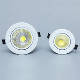 Dimmable Led downlight light COB Ceiling Spot Light 3w 5w 7w 12w 85-265V ceiling recessed Lights Indoor Lighting