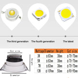 Dimmable Led downlight light COB Ceiling Spot Light 3w 5w 7w 12w 85-265V ceiling recessed Lights Indoor Lighting