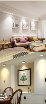 Dimmable embedded LED downlight COB ceiling spotlight 9W 12W 15W 18W LED light indoor lighting led panel light