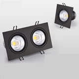 Square Dimmable Recessed LED Downlights 7W 10W 14W 20W COB LED Ceiling Lamp Spot Lights AC110-220V Warm Cold White Indoor Lighting
