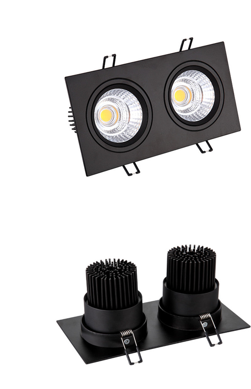 Square Dimmable Recessed LED Downlights 7W 10W 14W 20W COB LED Ceiling Lamp Spot Lights AC110-220V Warm Cold White Indoor Lighting