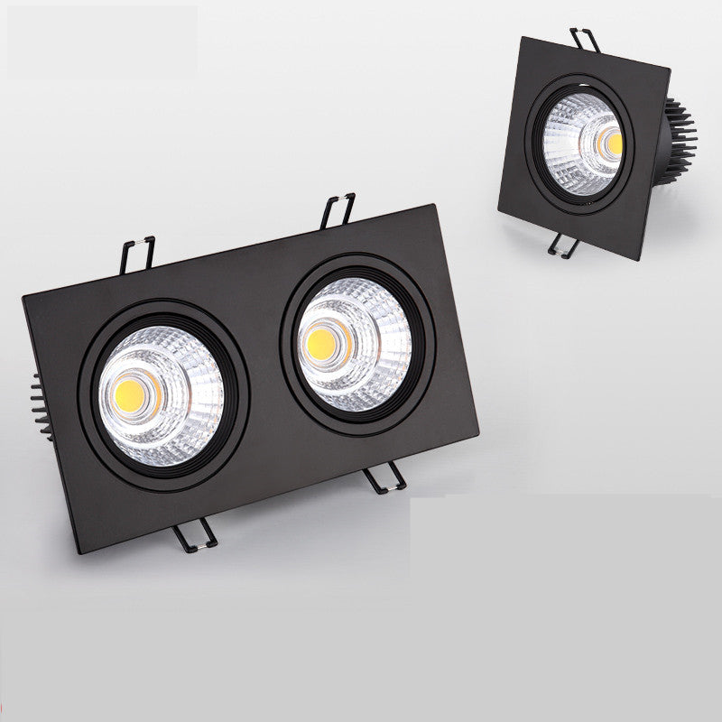 Square Dimmable Recessed LED Downlights 7W 10W 14W 20W COB LED Ceiling Lamp Spot Lights AC110-220V Warm Cold White Indoor Lighting