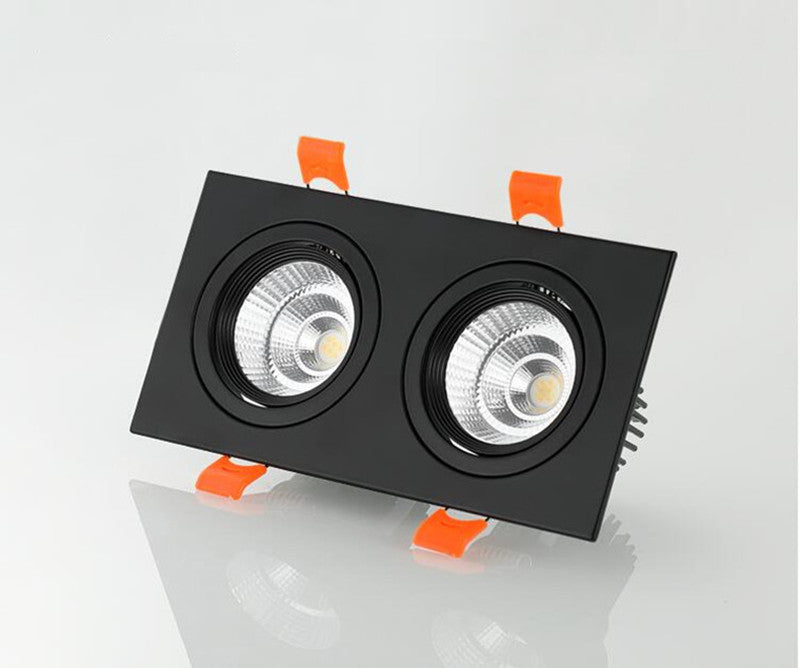 Square Dimmable Recessed LED Downlights 7W 10W 14W 20W COB LED Ceiling Lamp Spot Lights AC110-220V Warm Cold White Indoor Lighting