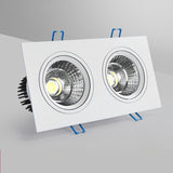 Square Dimmable Recessed LED Downlights 7W 10W 14W 20W COB LED Ceiling Lamp Spot Lights AC110-220V Warm Cold White Indoor Lighting