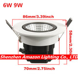 LED Downlight Ceiling Down Light with driver 85-265V 6W Warm White/Cold White indoor led light