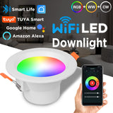 Led Down Light Smart Spot LED Downlights RGB Dimming 5W 7W 9W WIFI Ceiling Spot Light Indoor Lighting Recessed Bluetooth Lamp