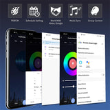 Led Down Light Smart Spot LED Downlights RGB Dimming 5W 7W 9W WIFI Ceiling Spot Light Indoor Lighting Recessed Bluetooth Lamp