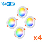 Led Down Light Smart Spot LED Downlights RGB Dimming 5W 7W 9W WIFI Ceiling Spot Light Indoor Lighting Recessed Bluetooth Lamp