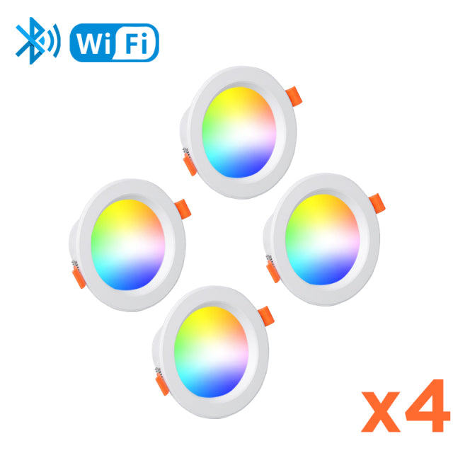 Led Down Light Smart Spot LED Downlights RGB Dimming 5W 7W 9W WIFI Ceiling Spot Light Indoor Lighting Recessed Bluetooth Lamp