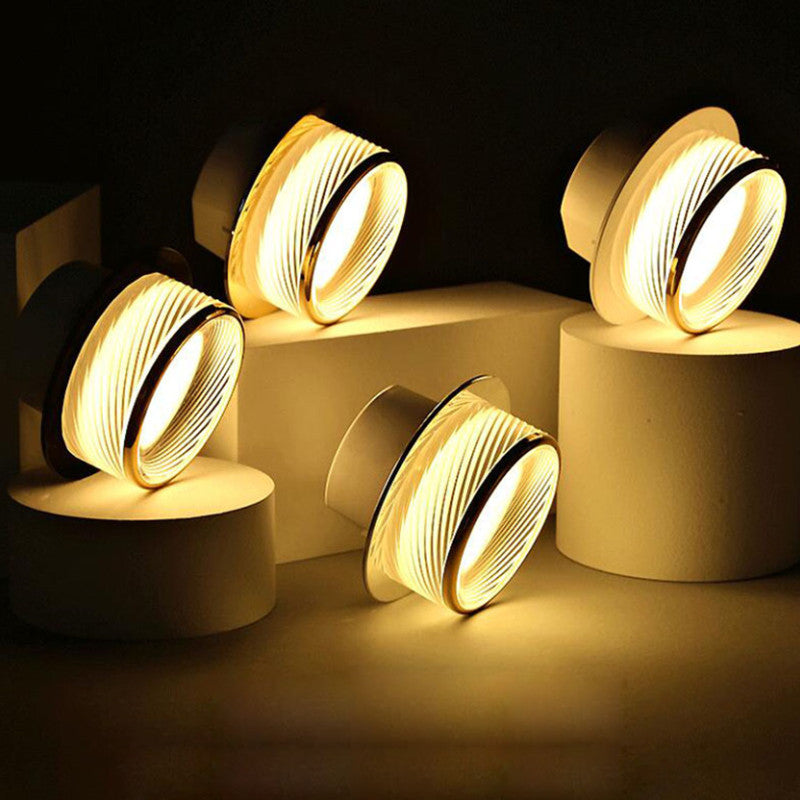 LED downlight golden warm light ceiling light round 5W/7W/9W/12W 110V 220V three-color variable