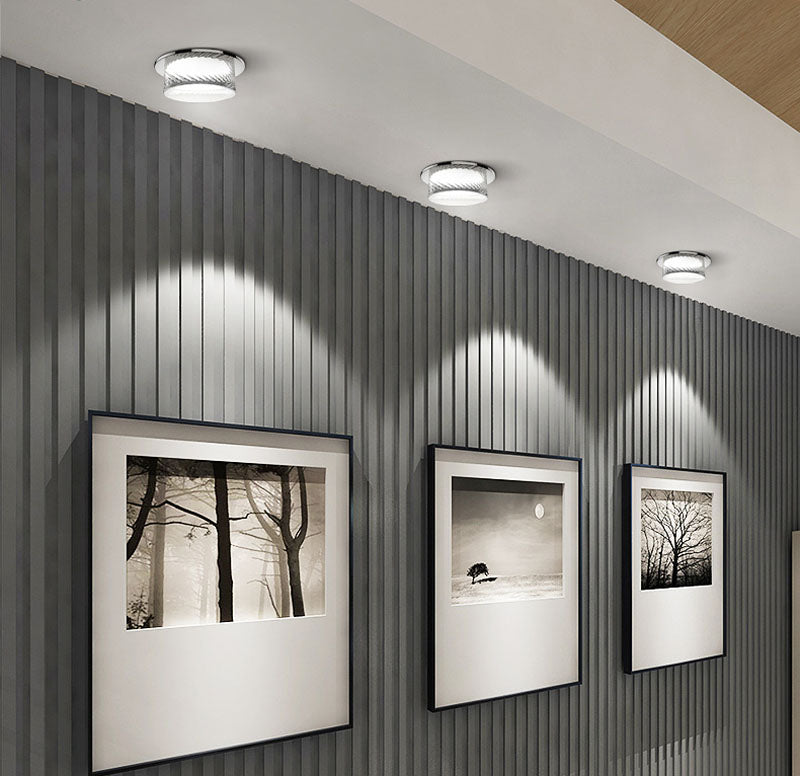 LED downlight golden warm light ceiling light round 5W/7W/9W/12W 110V 220V three-color variable