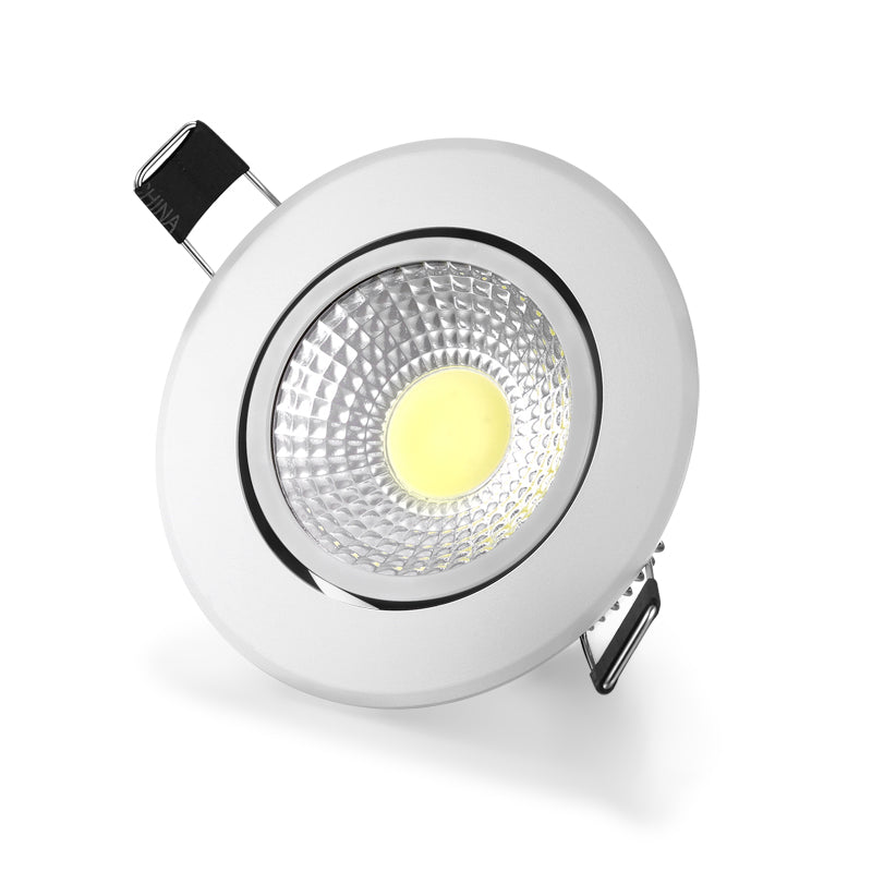 Dimmable LED COB Downlight AC110V 220V 3W 5W 7W 12W Recessed LED Spot Light lumination Indoor Decoration Ceiling Lamp