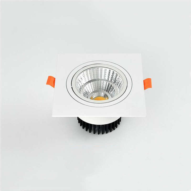 Recessed Square Dimmable LED Downlights 7W 9W 12W COB LED Ceiling Lamp AC85-265V Warm/Cold White LED Spot Lights Indoor Lighting