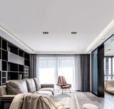 QIUBOSS Dimmable LED Recessed Downlights 220V Led Embedded Spotlights 10W 20W COB Ceiling Lamp Square Lighting Lights for Indoor