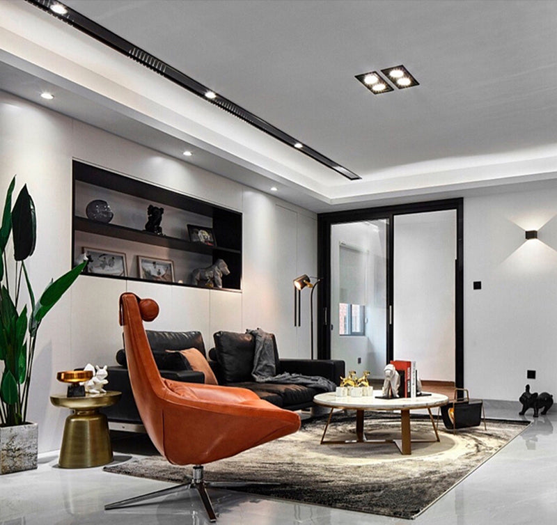 QIUBOSS Dimmable LED Recessed Downlights 220V Led Embedded Spotlights 10W 20W COB Ceiling Lamp Square Lighting Lights for Indoor