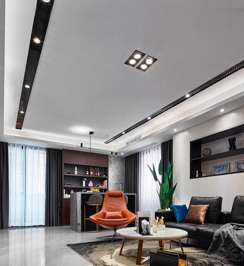 QIUBOSS Dimmable LED Recessed Downlights 220V Led Embedded Spotlights 10W 20W COB Ceiling Lamp Square Lighting Lights for Indoor