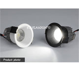 2022 New High Anti-Glare LED COB Recessed Downlight 3W 5W 7W 10W 110V 220V Dimmable Ceiling Spot Lights Indoor Lighting