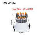 2022 New High Anti-Glare LED COB Recessed Downlight 3W 5W 7W 10W 110V 220V Dimmable Ceiling Spot Lights Indoor Lighting