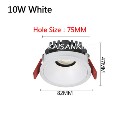 2022 New High Anti-Glare LED COB Recessed Downlight 3W 5W 7W 10W 110V 220V Dimmable Ceiling Spot Lights Indoor Lighting