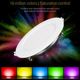 Miboxer AC110-220V 50/60Hz FUT061 9W RGB+CCT LED Downlight 2.4G HZ Remote/Smart APP/Voice Control Colourful Kitchen Lights