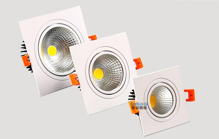 LED COB Downlight Dimmable ac110-240V 7W 9W 12W Recessed Led ceiling lamp Spot light Bulbs Indoor Lighting