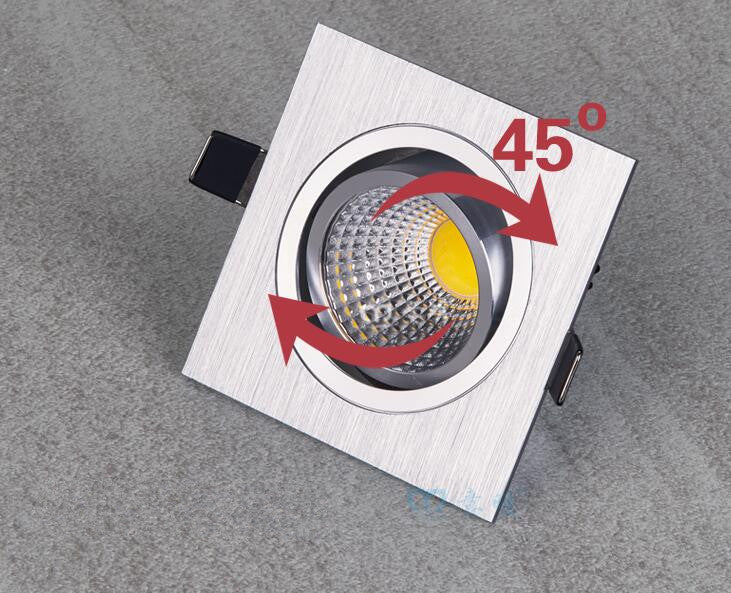 LED COB Downlight Dimmable ac110-240V 7W 9W 12W Recessed Led ceiling lamp Spot light Bulbs Indoor Lighting