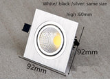 LED COB Downlight Dimmable ac110-240V 7W 9W 12W Recessed Led ceiling lamp Spot light Bulbs Indoor Lighting